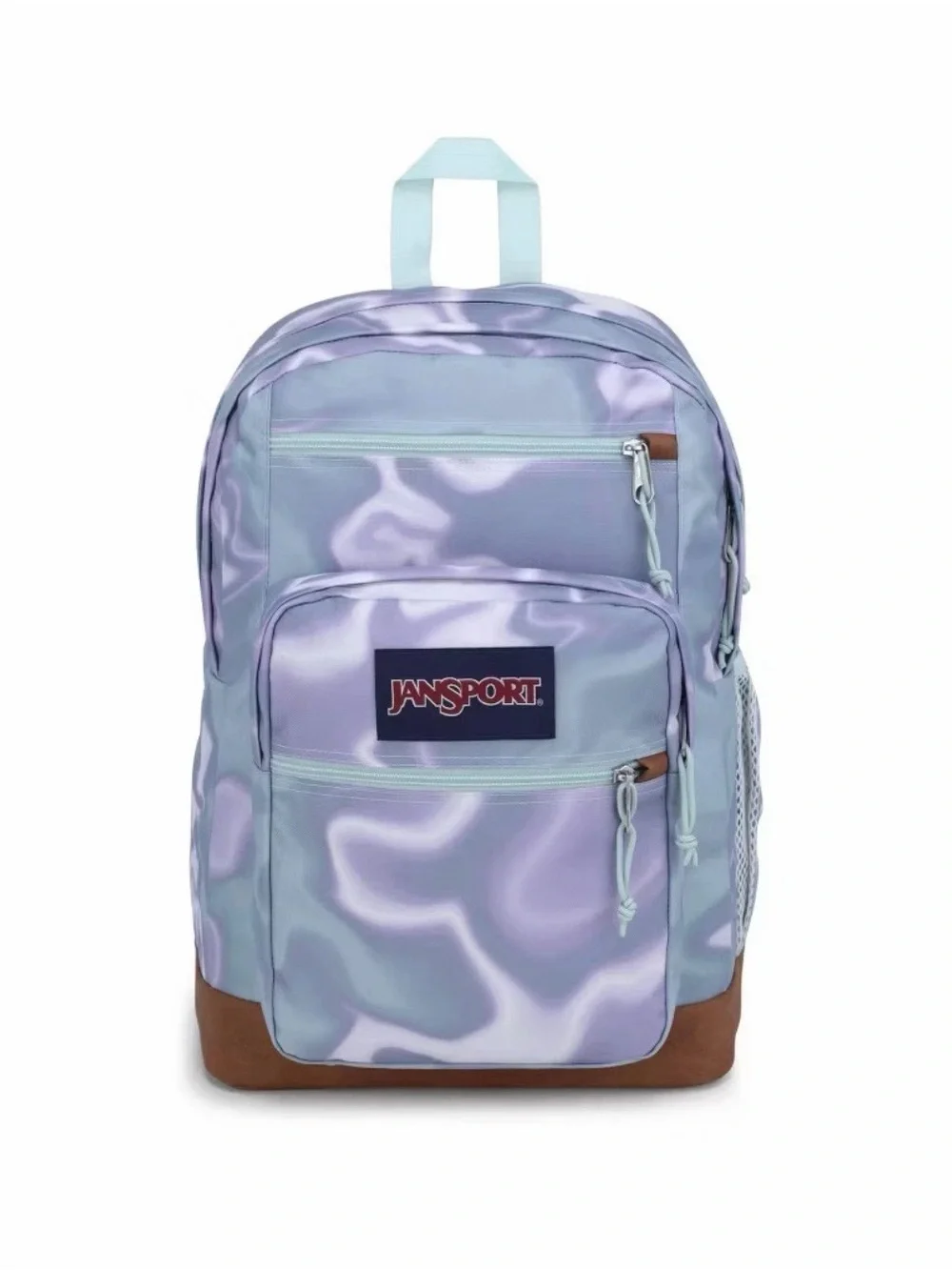 JanSport Backpack School Water Resistant 15” Laptop Cool Student Platinum Puddle